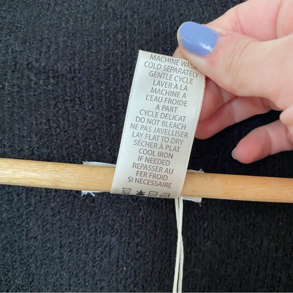 NWT Max Studio Black to Beige Colour Block Long Cardigan Sweater Stripe Soft - Picture 6 of 12